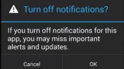 android disable notifications prompt