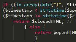 snippet of PHP code